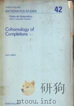 COHOMOLOGY OF COMPLETIONS（1980 PDF版）