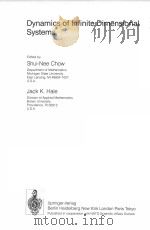 DYNAMICS OF INFINITE DIMENSIONAL SYSTEMS PDF电子版封面 3540183744 SHUI-NEE GHOW,JACK K.HALE