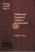 DIFFERENTIAL EQUATIONS CLASSICAL TO CONTROLLED（1982 PDF版）