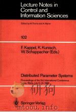 DISTRIBUTED PARAMETER SYSTEMS（ PDF版）