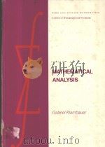 MATHEMATICAL ANALYSIS PDF电子版封面 0824763297