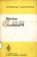 ANALYSIS 2 1974 PDF电子版封面 3540069143