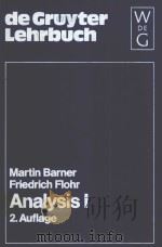 ANALYSIS 1 2.，VERBESSERTE AUFLAGE（1983 PDF版）