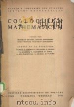 COLLOQUIUM MATHEMATICUM 1980 PDF电子版封面