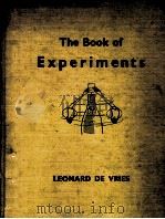 THE BOOK OF EXPERIMENTS PDF电子版封面 0719503124