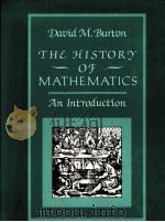 THE HISTORY OF MATHEMATICS:AN INTRODUCTION PDF电子版封面 0205080952 DAVID M.BURTON