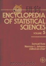 ENCYCLOPEDIA OF STATISTICAL SCIENCES VOLUME 5 LINDEBERG CONDITION TO MULTITRAIT-MULTIMETHOD MATRIC PDF电子版封面 0471055522