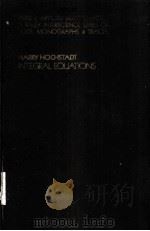INTEGRAL EQUATIONS（ PDF版）