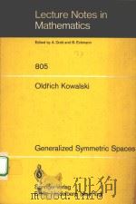 GENERALIZED SYMMETRIC SPACES 1980 PDF电子版封面 3540100024