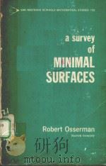 A SURVEY OF MINIMAL SURFACES PDF电子版封面