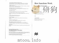 HOW SANCTIONS WORK（1999 PDF版）