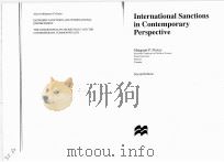 INTERNATIONAL SANCTIONS IN CONTEMPORARY PERSPECTIVE SECOND EDITION（1987 PDF版）