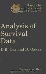 ANALYSIS OF SURVIVAL DATA PDF电子版封面 041224490X D.R.COX,D.OAKES