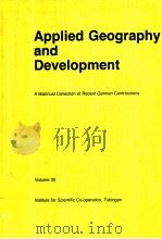 APPLIED GEOGRAPHY AND DEVELOPMENT VOLUME 30 PDF电子版封面