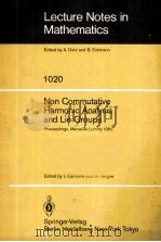 NON COMMUTATIVE HARMONIC ANALYSIS AND LIE GROUPS（1983 PDF版）