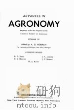 ADVANCES IN AGRONOMY  VOLUME 19（ PDF版）