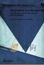 POLYHEDRAL COMBINATORICS 1978 PDF电子版封面 0444851968