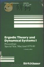 ERGODIC THEORY AND DYNAMICAL SYSTEMS 1:PROCEEDINGS SPECIAL YEAR,MARYLAND 1979-80 1981 PDF电子版封面 3764330368 A.KATOK