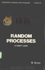 RANDOM PROCESSES:A FIRST BOOK PDF电子版封面 0824768930 R.SYSKI