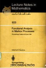 FUNCTIONAL ANALYSIS IN MARKOV PROCESSES 1982 PDF电子版封面 354011484X M.FUKUSHIMA