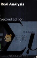 REAL ANALYSIS SECOND EDITION PDF电子版封面 0029794102 H.L.ROYDEN