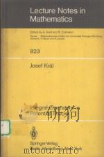 INTEGRAL OPERATORS IN POTENTIAL THEORY 1980 PDF电子版封面 3540102272 JOSEF KRAL