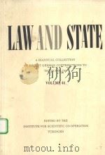 LAW AND STATE VOLUME 44 PDF电子版封面