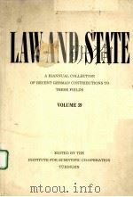 LAW AND STATE VOLUME 39 PDF电子版封面
