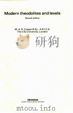 MODERN THEODOLITES AND LEVELS SECOND EDITION PDF电子版封面 0246115025 M.A.R.COOPER B.SC.,A.R.I.C.S