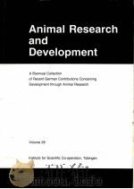 ANIMAL RESEARCH AND DEVELOPMENT  VOLUME 29（ PDF版）