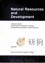 NATURAL RESOURCES AND DEVELOPMENT VOLUME 27 PDF电子版封面