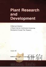 PLANT RESEARCH AND DEVELOPMENT  VOLUME 38（ PDF版）