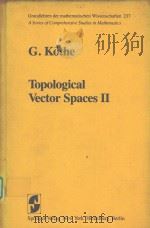 TOPOLOGICAL VECTOR SPACES 2 PDF电子版封面 0387904409