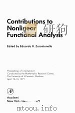CONTRIBUTIONS TO NONLINEAR FUNCTIONAL ANALYSIS（1971 PDF版）