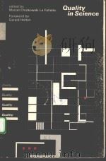QUALITY IN SCIENCE PDF电子版封面 0262120992 MARCEL CHOTKOWSKI,LA FOLLETTE