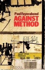 AGAINST METHOD PDF电子版封面 0860917002