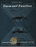 FORM AND FUNCTION:NATURAL SCIENCE IN A TECHNOLOGICAL SOCIETY PDF电子版封面 AVROM A.BLUMBERG,JON STANLEY
