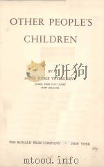 OTHER PEOPLE‘S CHILDREN PDF电子版封面 ANNA JUDGE VETERS LEVY