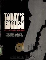 TODAY‘S ENGLISH:KEYS TO BASIC WRITING 1817 PDF电子版封面 0060443510