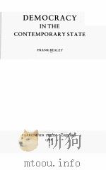 DEMOCRACY IN THE CONTEMPORARY STATE（1988 PDF版）
