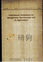 OPTOGALVANIC SPECTROSCOPY AND ITS APPLICATIONS SPECTROSCOPIE OPTOGALVANIQUE ET SES APPLICATIONS（ PDF版）