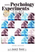 DOING PSYCHOLOGY EXPERIMENTS FIFTH EDITION PDF电子版封面 0534248713 DAVID W.MARTIN著