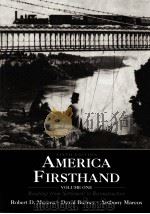 AMERICA FIRSTHAND SIXTH EDITION PDF电子版封面 0312403615 ROBERT D.MARCUS著