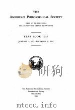 THE AMERICAN PHILOSOPHICAL SOCIETY YEAR BOOK 1937（1938 PDF版）
