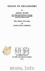 ESSAYS IN PHILOSOPHY（1927 PDF版）