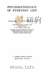 PSYCHOPATHOLOGY OF EVERYDAY LIFE（1928 PDF版）