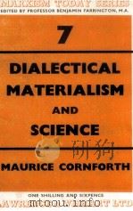 DIALECTICAL MATERIALISM AND SCIENCE 1950 PDF电子版封面