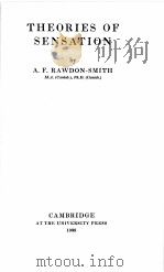 THEORIES OF SENSATION（1938 PDF版）