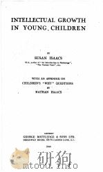 INTELLECTUAL GROWTH IN YOUNG CHILDREN（1944 PDF版）