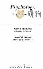 PSYCHOLOGY FIFTH EDITION PDF电子版封面 ROBERT S.WOODWORTH AND DONALD
